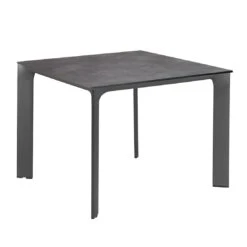 Kettler Diamond Gartentisch 95x95cm Aluminium/HPL Anthrazit/Anthrazit