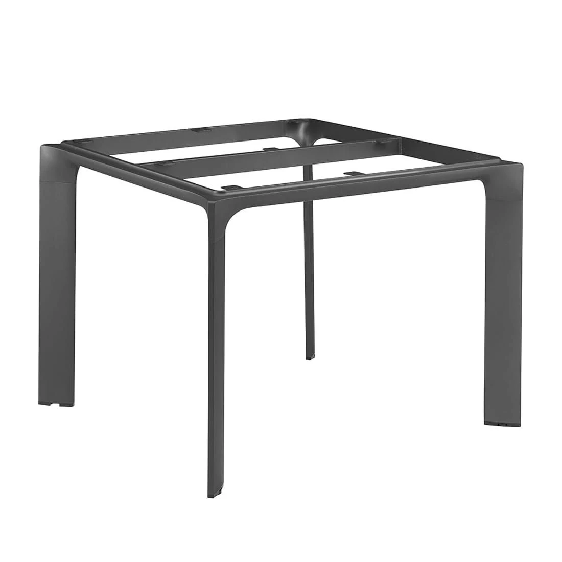 Kettler Diamond Gartentisch 95x95cm Aluminium/HPL Anthrazit/Anthrazit – Bild 2