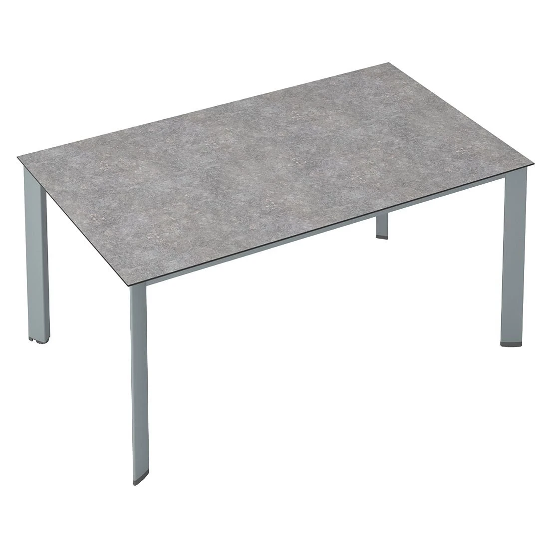 Kettler Edge Gartentisch 140x70cm Aluminium/HPL Silber/Kalksandstein – Bild 2