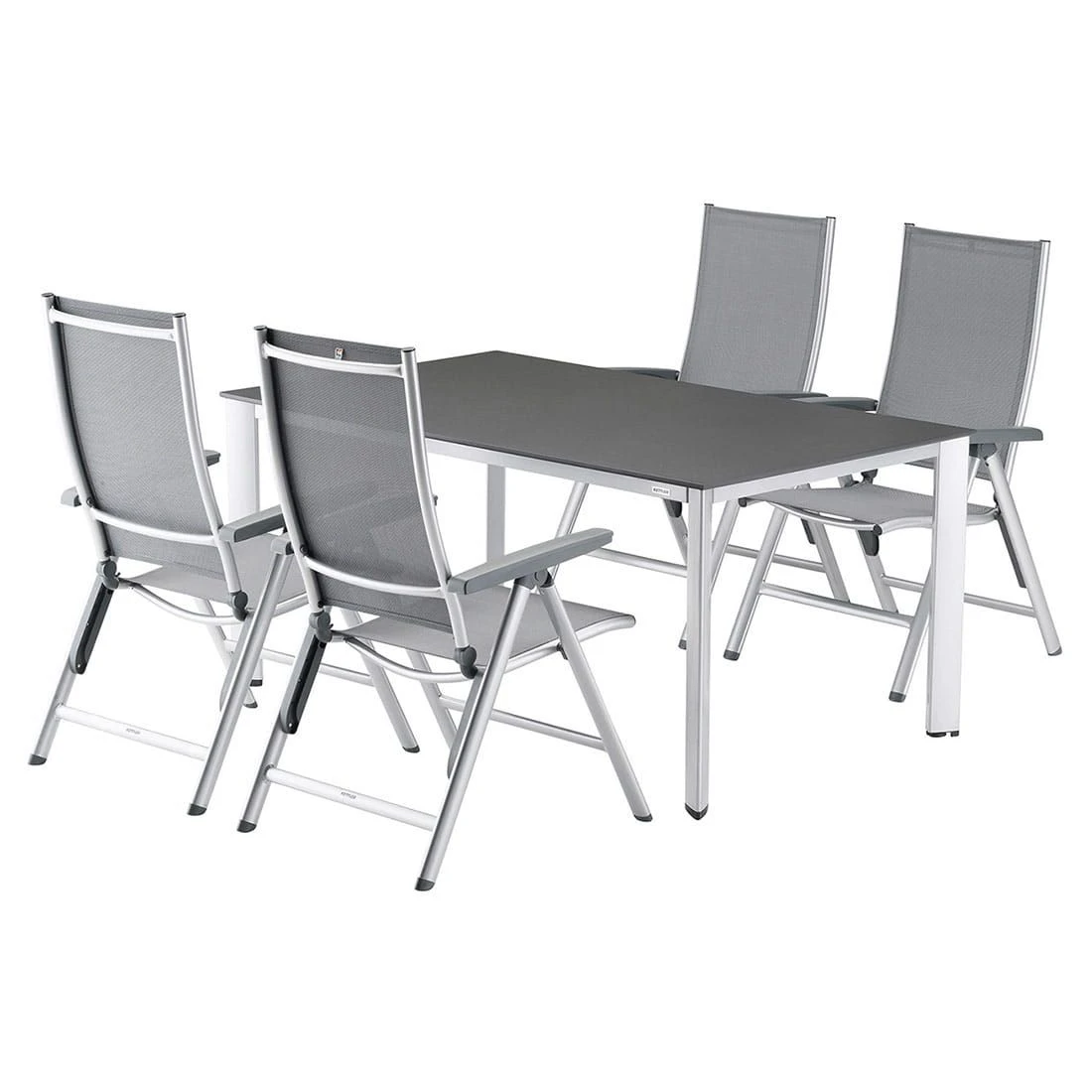 Kettler Edge Gartentisch-Gestell 160x95 Cm Aluminium Silber – Bild 3