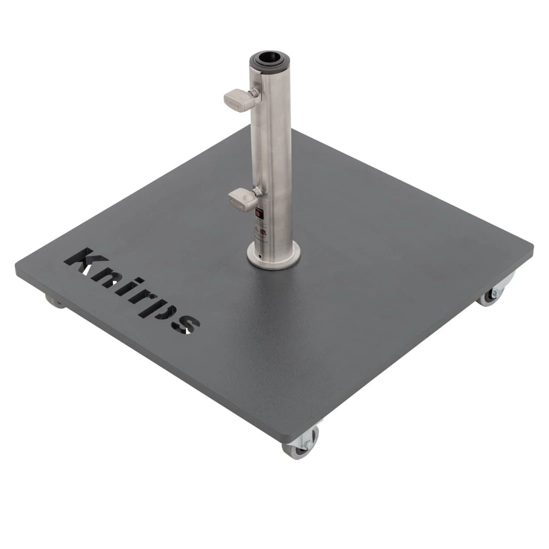 Knirps Schirmständer Stahlplatte 50kg Mit Rollen Anthrazit – Bild 4