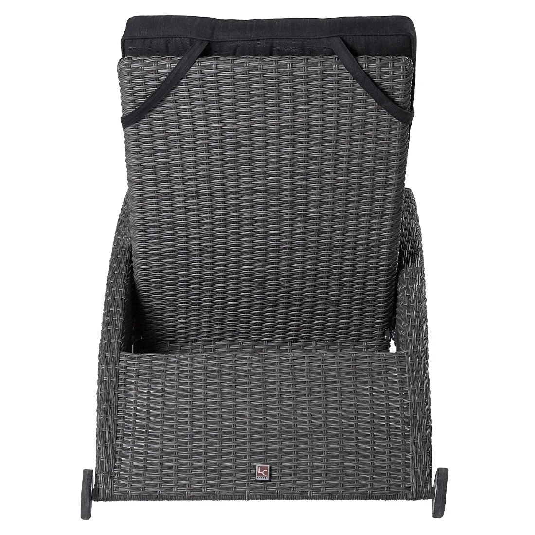 LC Garden Barcelona Gartenliege Aluminium/Geflecht Silber/Grau Mix – Bild 4