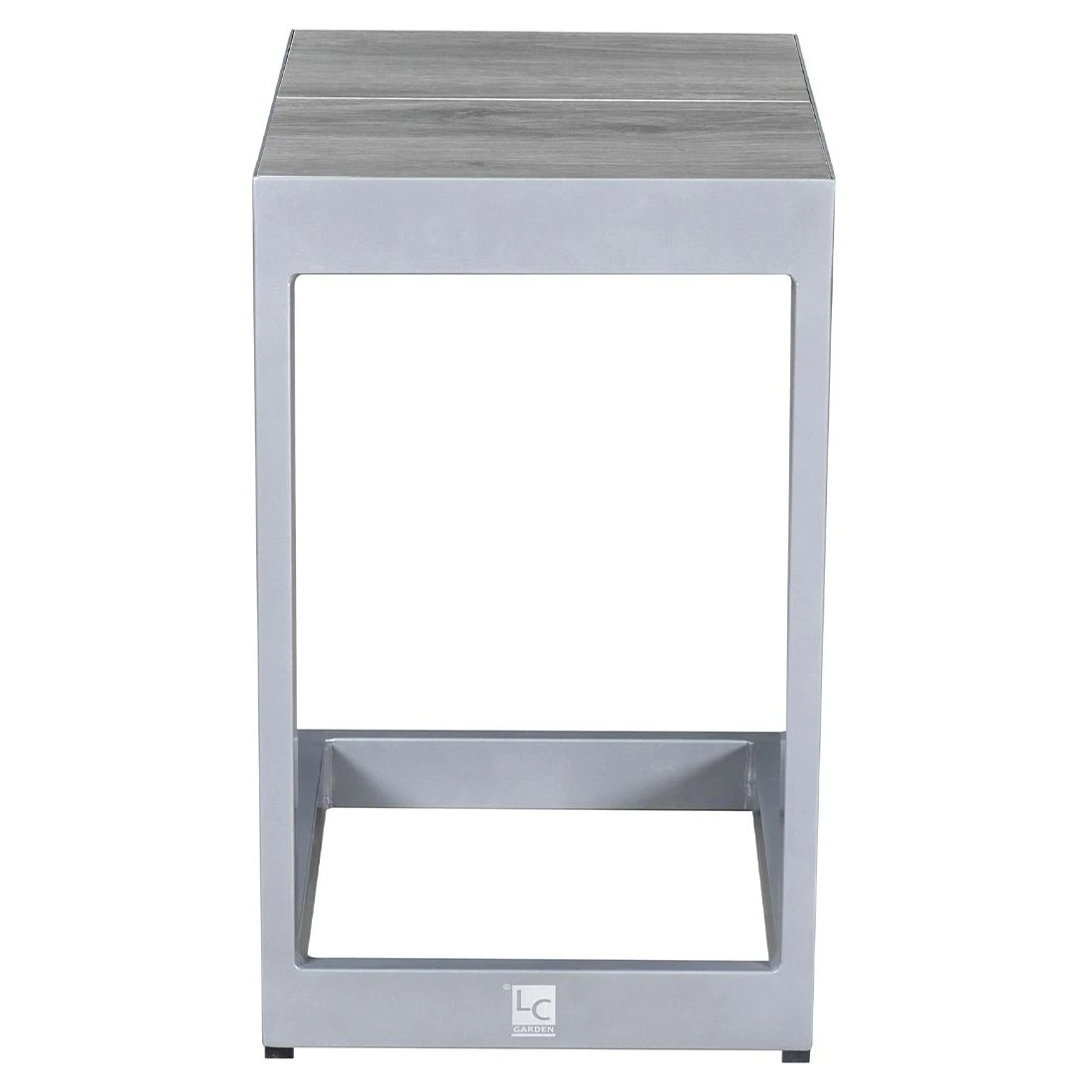 LC Garden Bondino Beistelltisch 32x40cm Aluminium/Keramik Silber/Easy Grey – Bild 2