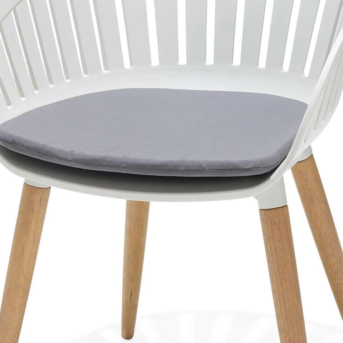 LifestyleGarden Nassau Gartensessel Eukalyptus/Kunststoff Inkl. Sitzkissen Teaklook/Korallensand – Bild 4