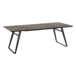 Musterring Portugal Gartentisch 200x95cm Stahl/HPL Schwarz/Beton