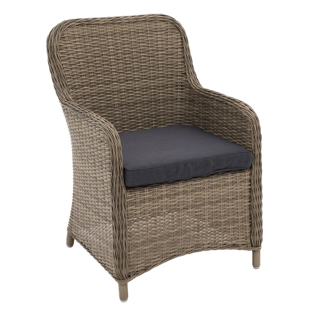 OUTLIV. Java Gartensessel Geflecht/Polyester Natur/Anthrazit