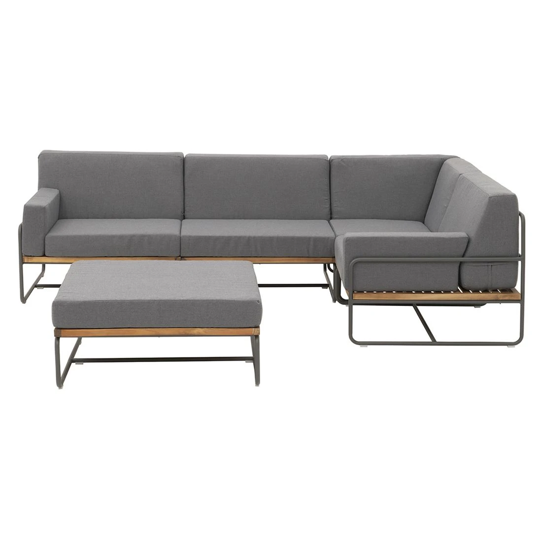 OUTLIV. Largo Ecklounge Stahl/Kunstfaser Anthrazit/Royal Dark Grey – Bild 4