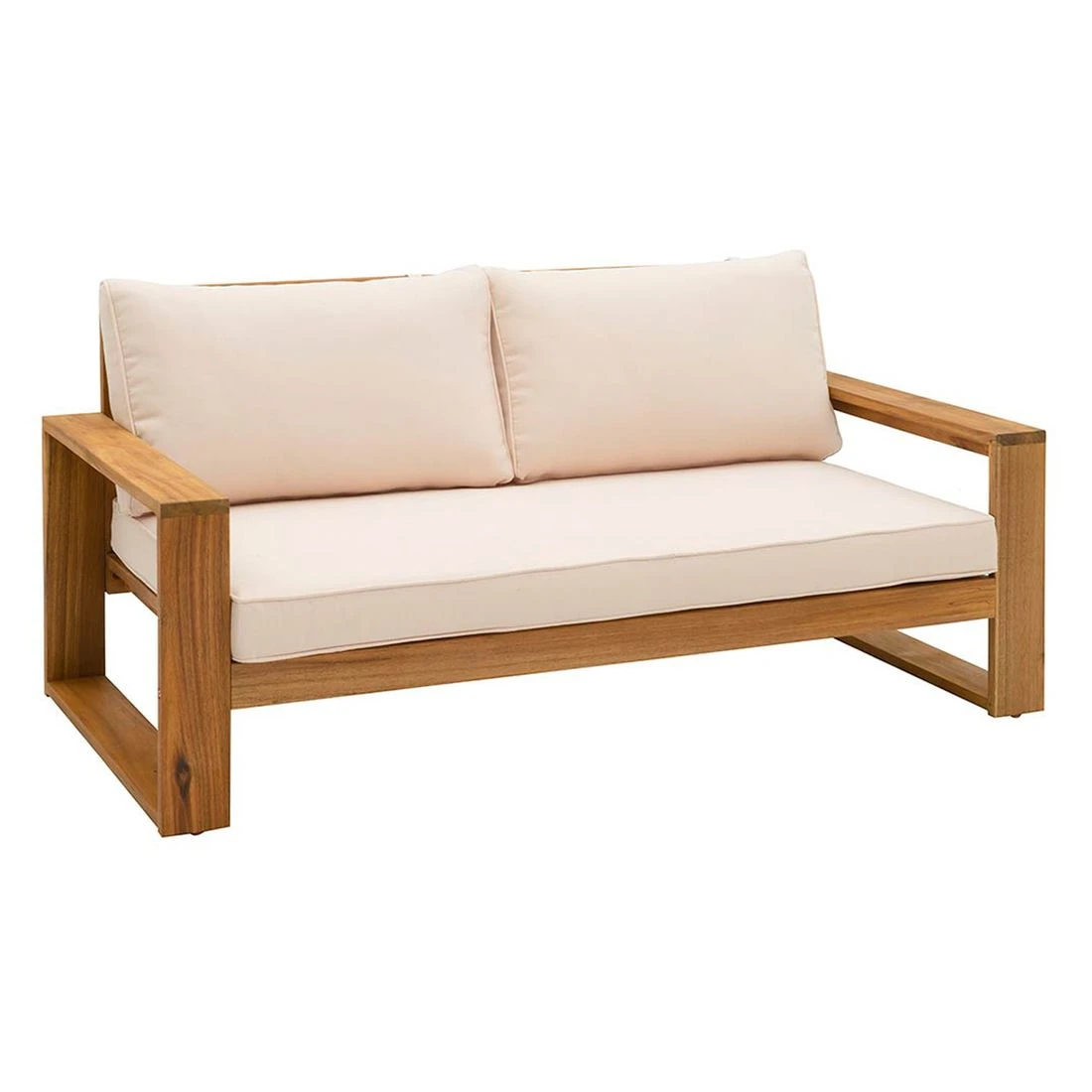 OUTLIV. Santa Cruz Loungeset 2-tlg. Akazie/Polyester Natur/Ecru – Bild 6