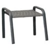 Ploß Tuvalu Hocker Aluminium/Geflecht Grau