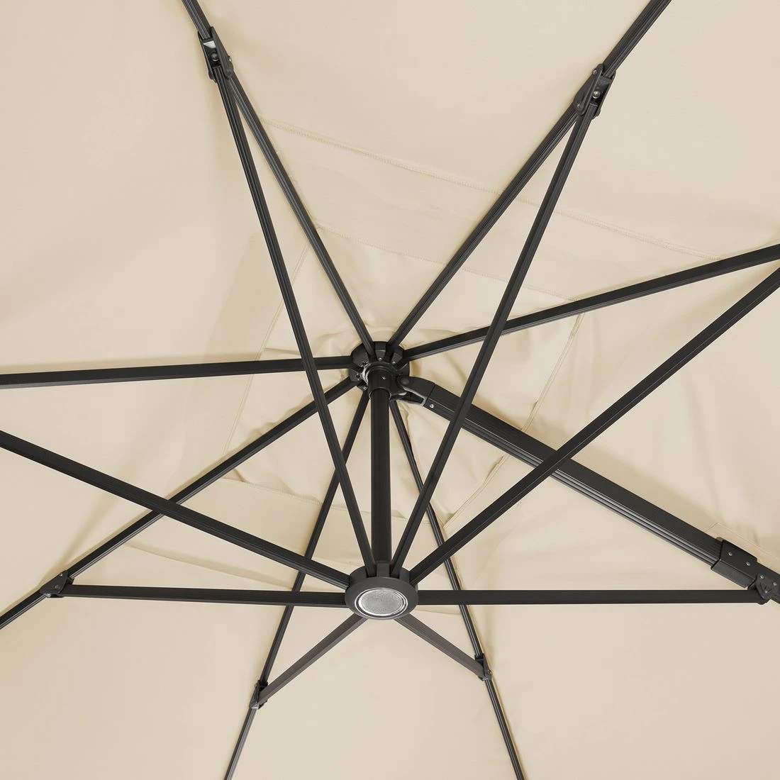 Schneider® Schneider Rhodos Grande Ampelschirm 300x400cm Anthrazit/Natur – Bild 10