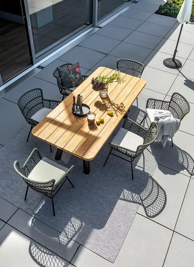 Schöner Wohnen Benet Gartensessel Aluminium/Rope Schwarz/Olive – Bild 7