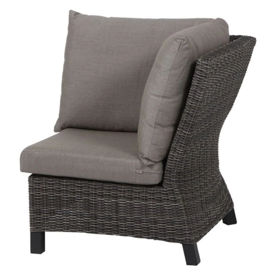 Siena Garden Corido Dininglounge 5-teilig Aluminium/Geflecht Anthrazit/Charcoal Grey – Bild 4