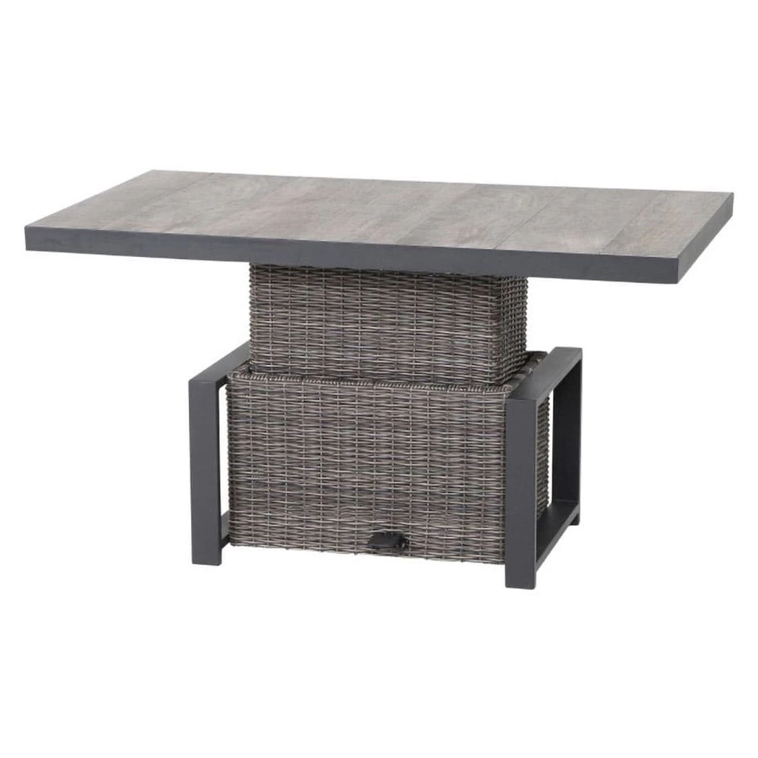 Siena Garden Corido Dininglounge 5-teilig Aluminium/Geflecht Anthrazit/Charcoal Grey – Bild 7