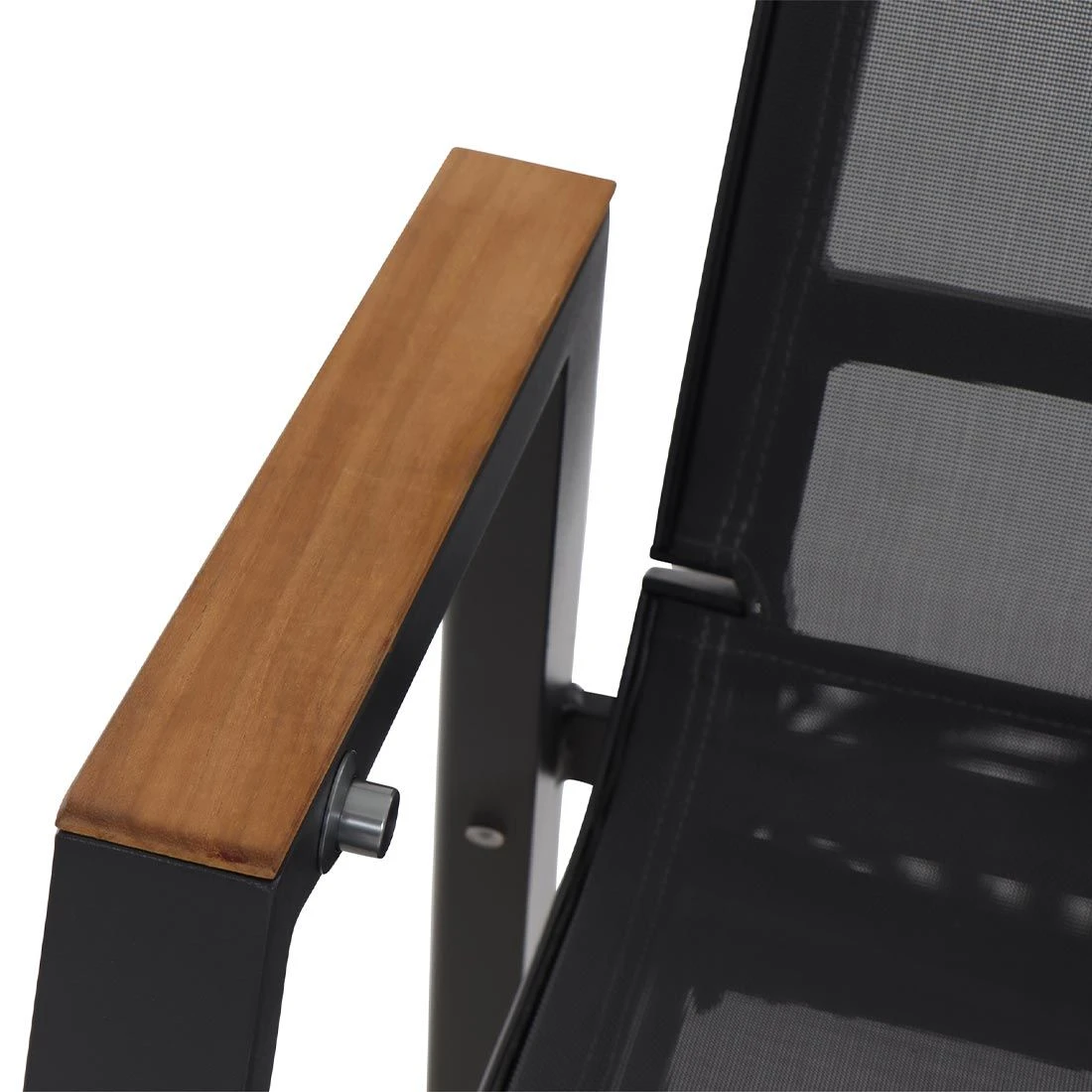 Siena Garden Rondo Gartensessel Aluminium/Ranotex®-Gewebe Matt Anthrazit/Grau – Bild 8