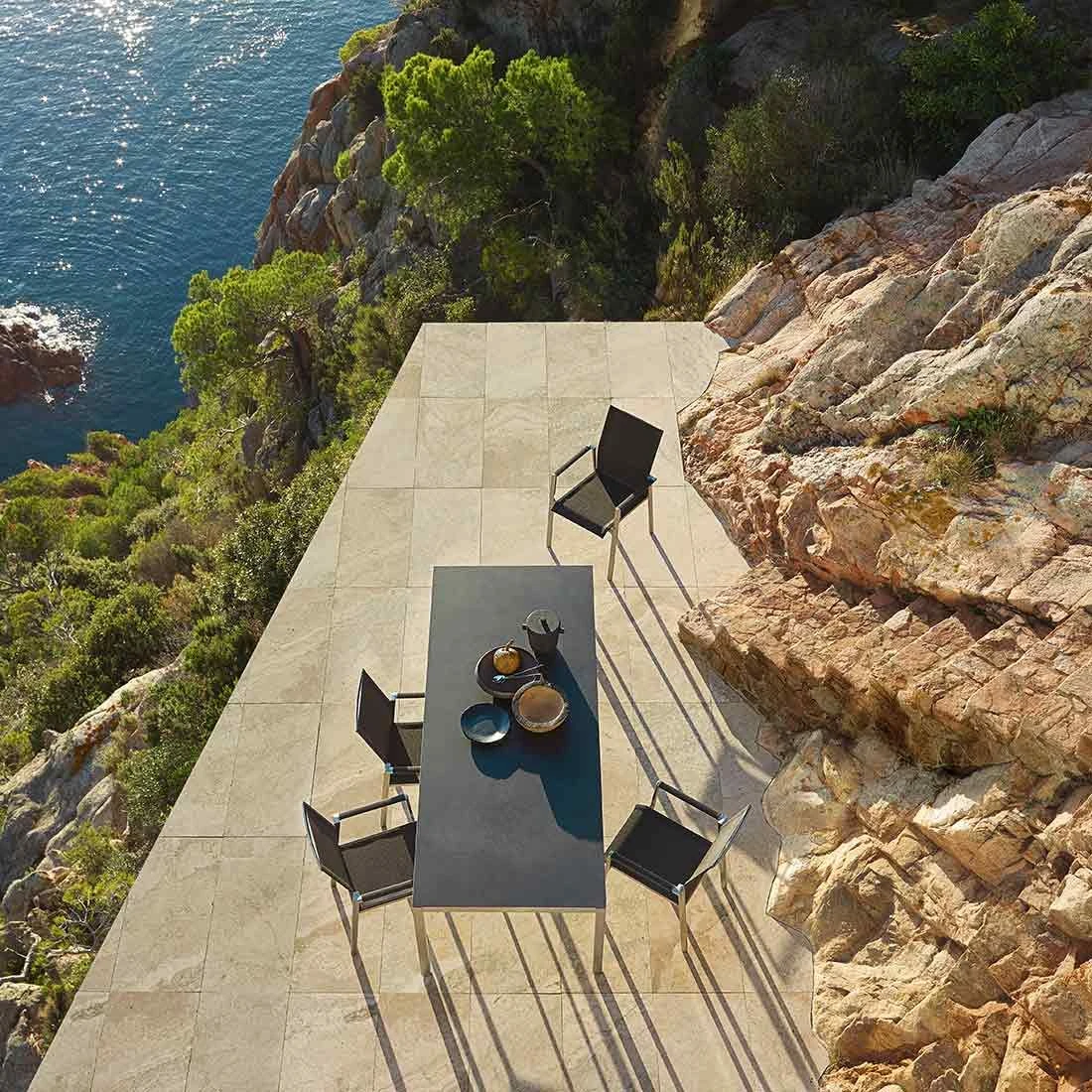 Solpuri Dance Stapelsessel Edelstahl/Textilene Silber/Coal – Bild 13