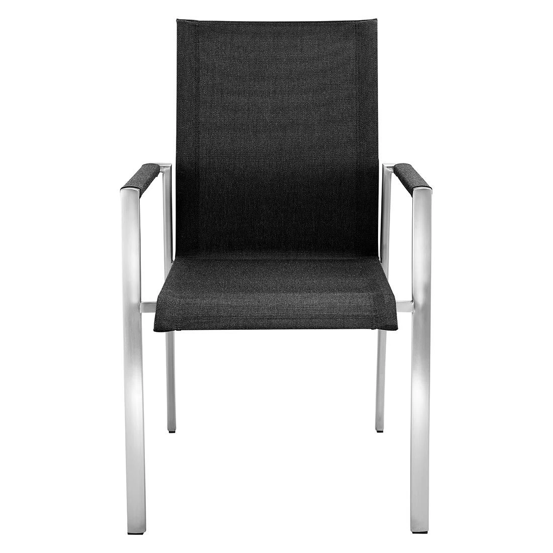 Solpuri Dance Stapelsessel Edelstahl/Textilene Silber/Coal – Bild 3