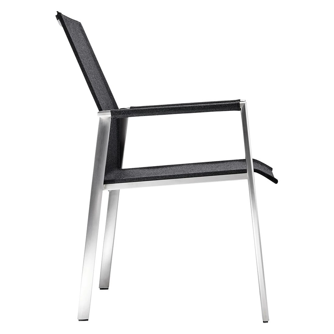 Solpuri Dance Stapelsessel Edelstahl/Textilene Silber/Coal – Bild 4