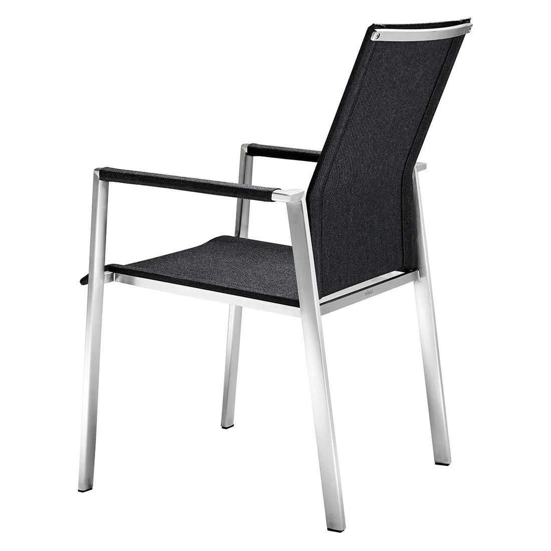 Solpuri Dance Stapelsessel Edelstahl/Textilene Silber/Coal – Bild 5