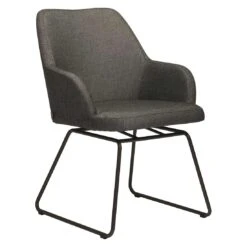 Stern Hector VIP Gartensessel Edelstahl/Polyacryl Schwarz Matt/Seidenschwarz