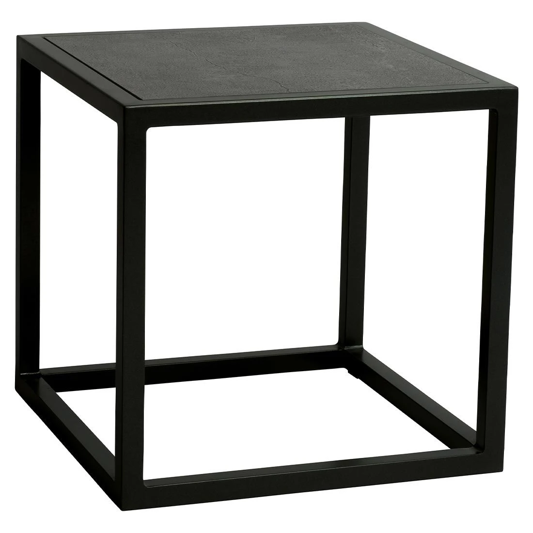 Stern John Beistelltisch 45x45cm Aluminium/Dekton Schwarz/Anthrazit