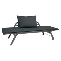 Stern Novi Gartenliege Aluminium/Textilene Graphit/Silbergrau