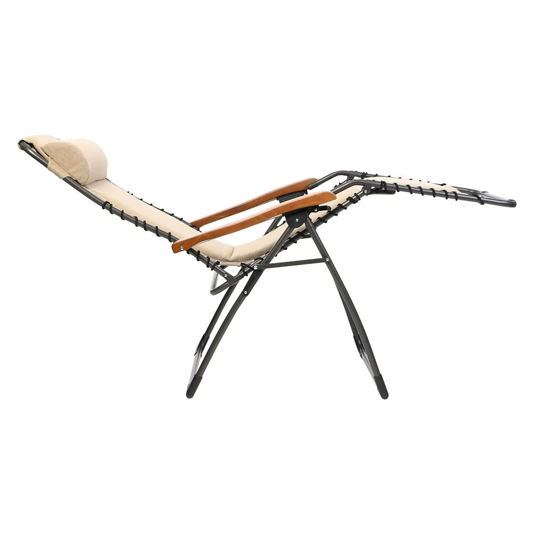 Sungörl Oasi Naturline Santori Relaxliege Aluminium/Olefin Anthrazit/Beige – Bild 3