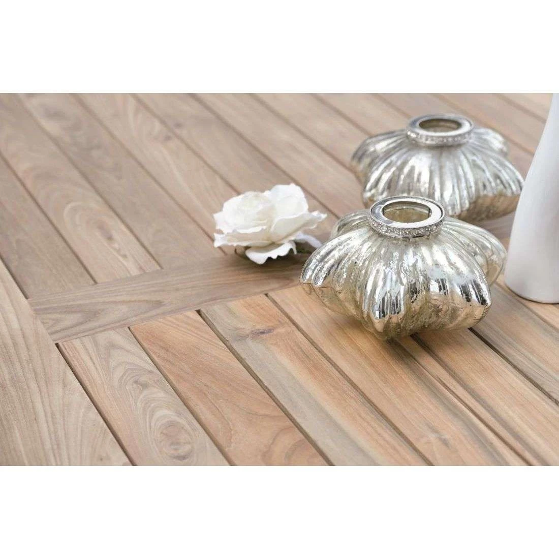 Stern Gartentisch-Platte 80x80cm Old Teak Old Teak – Bild 5