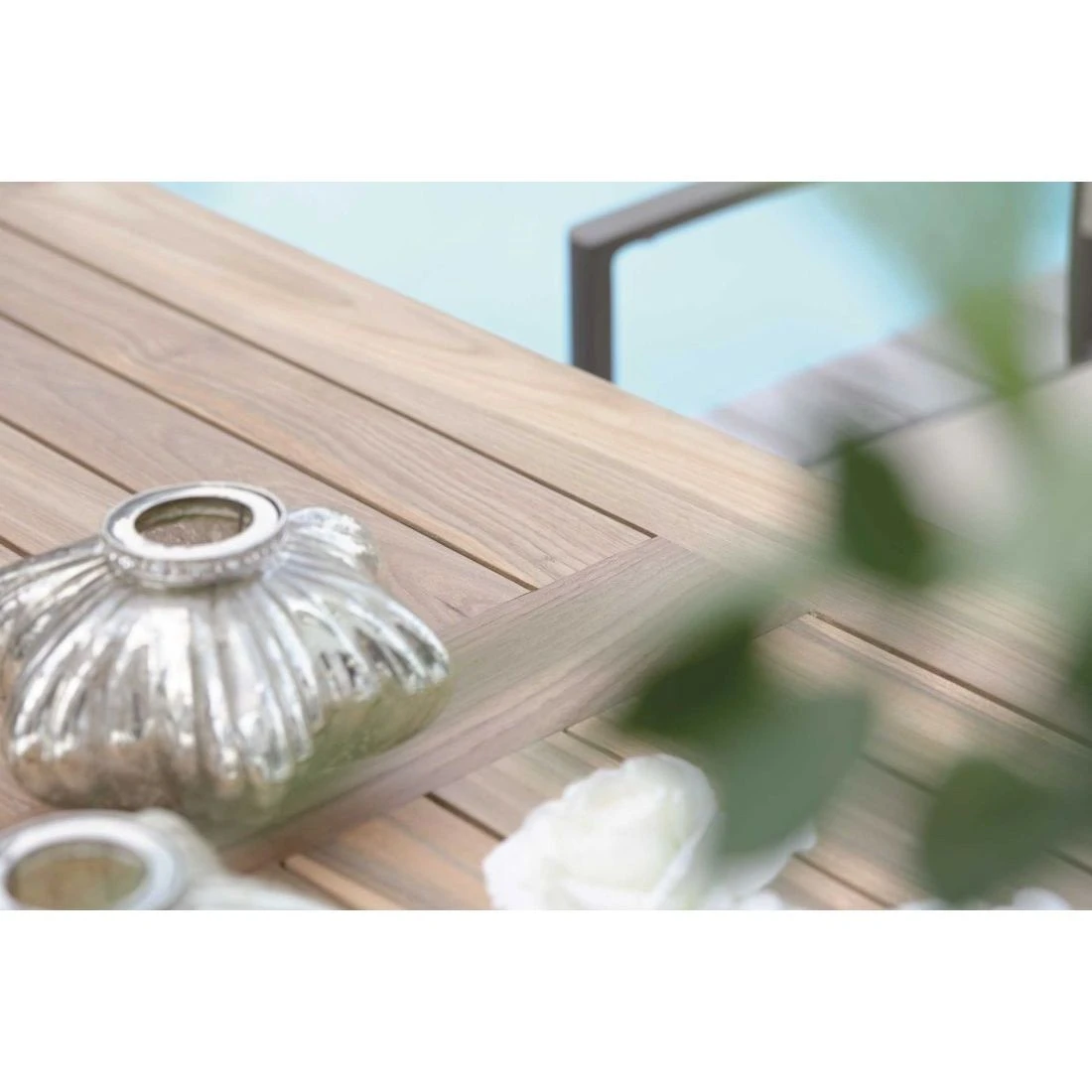 Stern Gartentisch-Platte 80x80cm Old Teak Old Teak – Bild 7