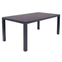 Zebra Alus Gartentisch 180x100cm Aluminium/HPL Graphit/Volcanic Stone