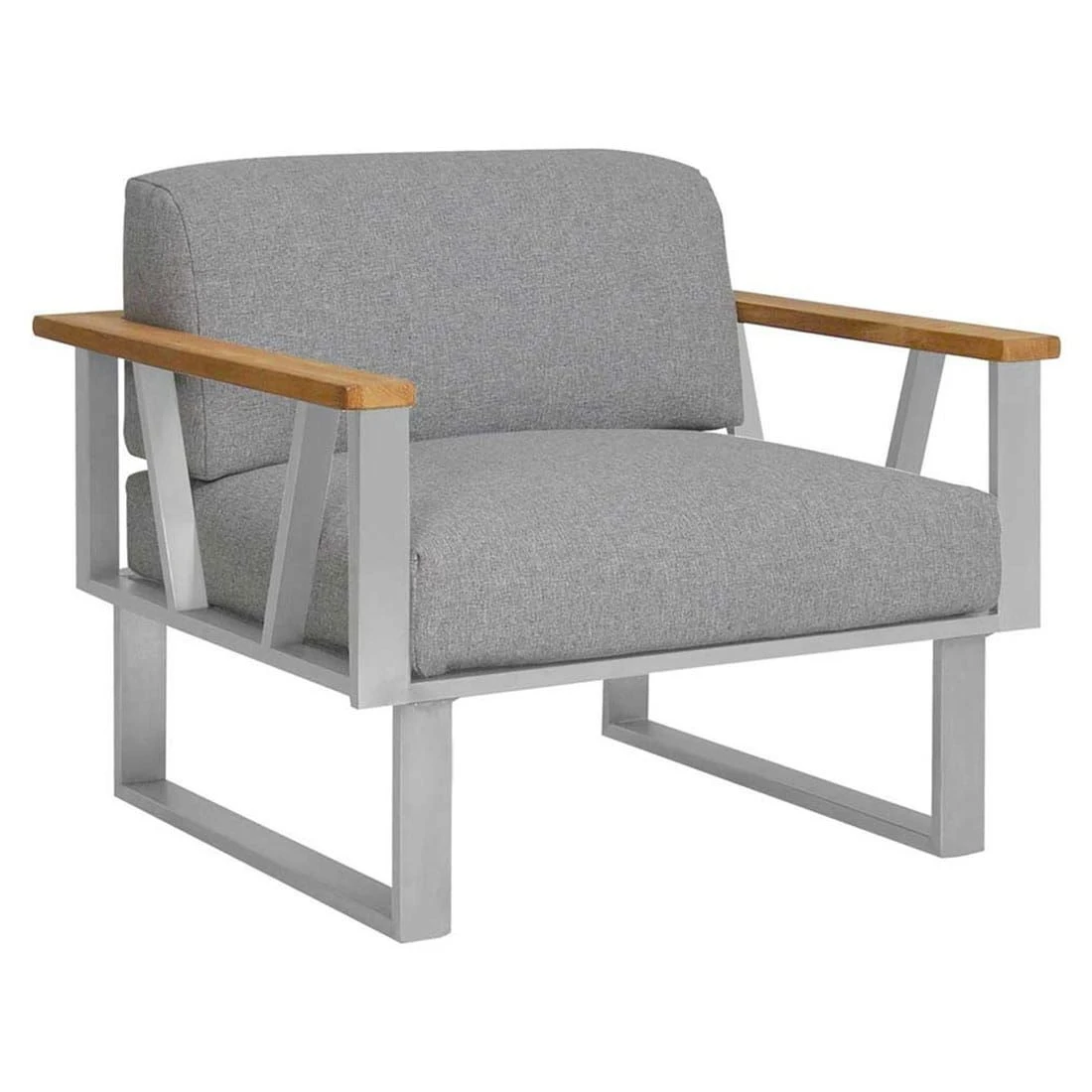 Zebra Belvedere Ecklounge 6-tlg. Edelstahl/Olefin Silber/Grau – Bild 4