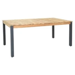 Zebra Derex Gartentisch 180x100cm Aluminium/Teak Graphit/Natur