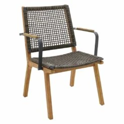 Zebra Lenyx Gartensessel Teak/Rope Teak/Brown Brushed