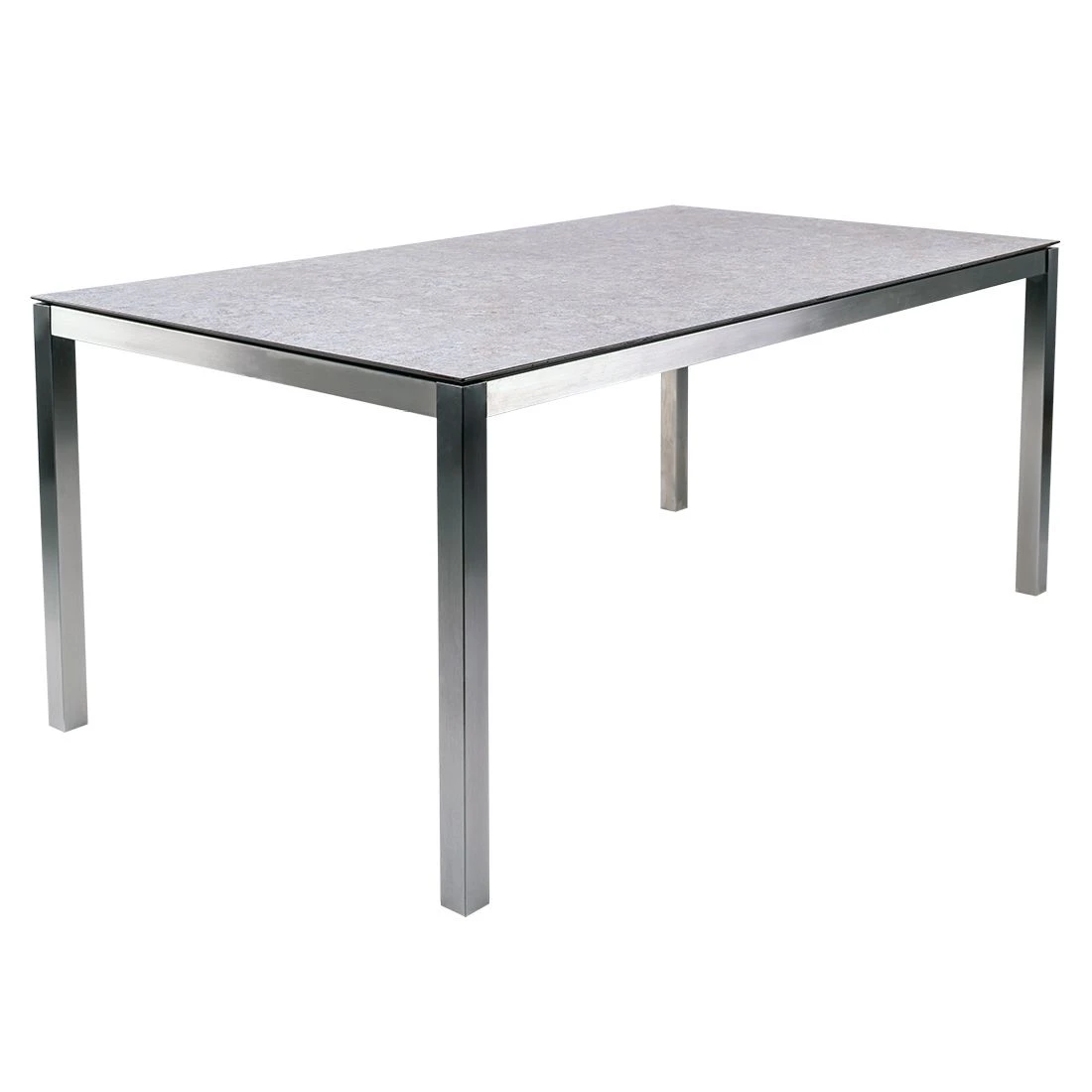 Zebra Opus Gartentisch 180x100cm Edelstahl/HPL Silber/Sandstein